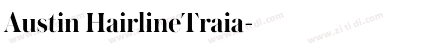 Austin HairlineTraia字体转换